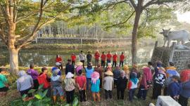 Aksi Korve Jumat Bersih Kalurahan Pulutan Fokus Sasar Aliran Kali Banon